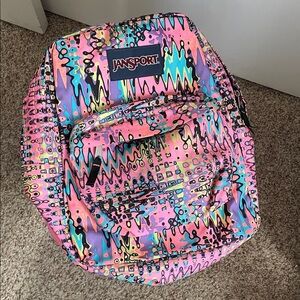 Jansport Abstract Pink and Blue Kids Backpack